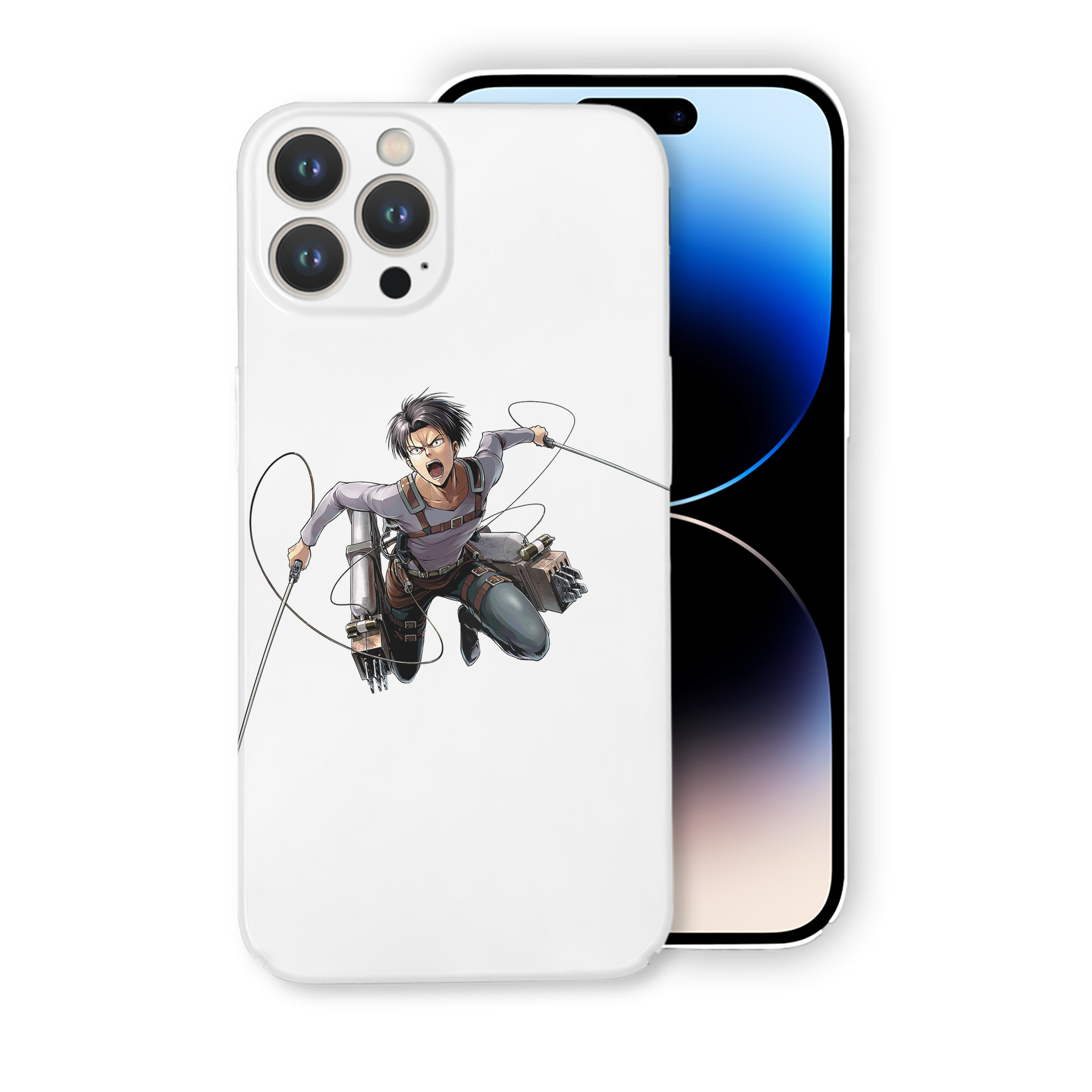 （画像用） 進撃の巨人 リヴァイ·アッカーマン Attack on Titan Levi Ackerman 【iPhone 14シリーズ対応】ハードケース